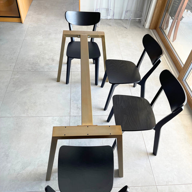 Simple Form Durable Trapezoid Metal Table Legs, CLEO BASE 80.40