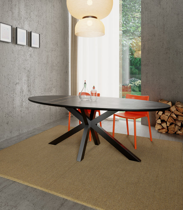 Kitchen Metal Table Base Ideal for Oval Top, XSAVIER 80.60