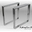 Table Legs With Extra Large Mounting Plates, CRUDO EDGE 80.20