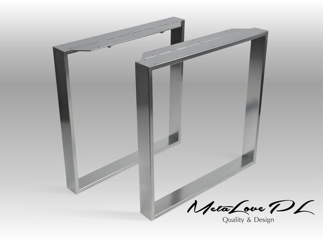 Table Legs With Extra Large Mounting Plates, CRUDO EDGE 80.20