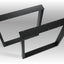 U-shaped Metal Dining Table Legs, Set of 2, CRUDO 80.40
