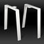 Trapezoid Metal Table Legs, Desk Legs, CLEO 80.20