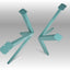 Spider Shape Metal Dining Table Legs, SPIDER 80.40
