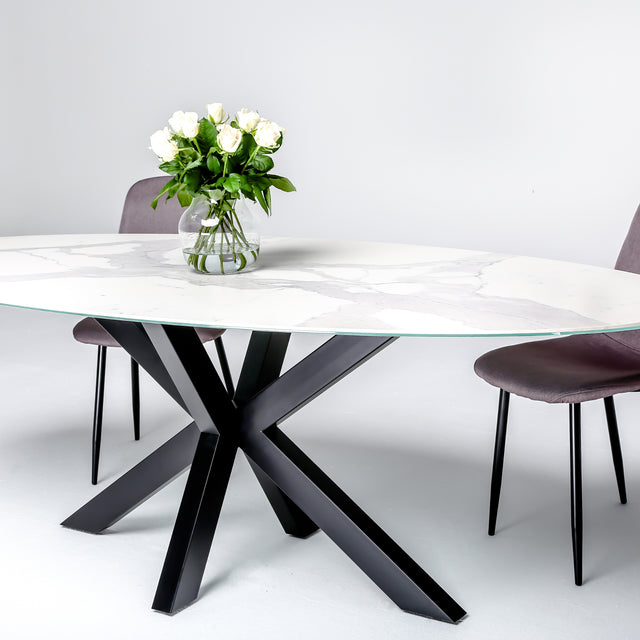 Kitchen Metal Table Base Ideal for Oval Top, XSAVIER 80.60