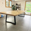 Trapezoid Metal Table Legs With Crossbars, YAKO BASE 80.40