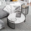 Modern Round Coffee Table With Ceramic Top, Side Table, OscO