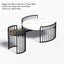 Modern Round Coffee Table With Ceramic Top, Side Table, OscO