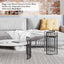 Modern Round Coffee Table With Ceramic Top, Side Table, OscO