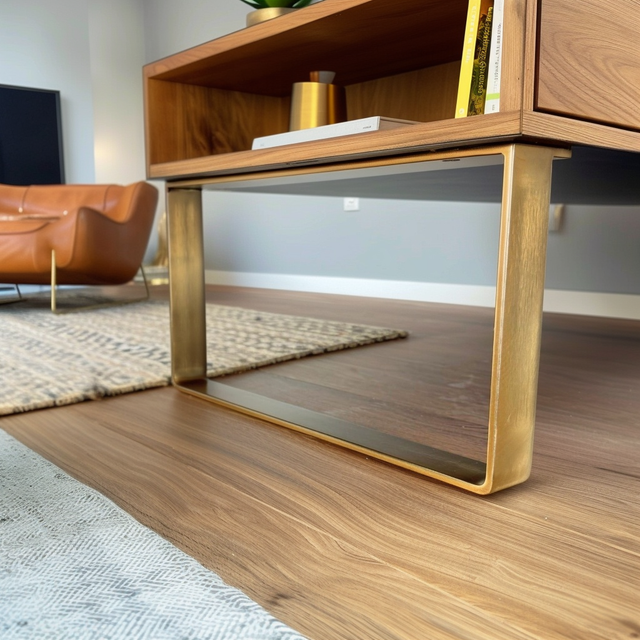 10cm Height Furniture Legs, Low Cabinet Feet, CRUDO FLAT 40.5