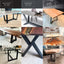 Modern Flat Steel Table Base, MALMO