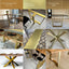 Modern Flat Steel Table Base, MALMO